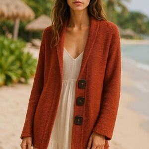 Habitat Cardigan‎ Sweater With Square Buttons